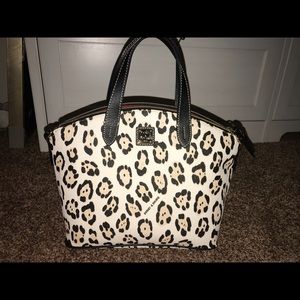 Serengeti Dooney and Bourke Leopard Satchel